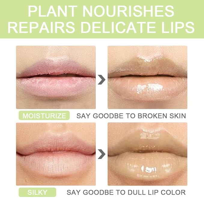 BINGBRUSH Roller Lip Glaze Mirror Lip Gloss, Plumping Magic Mood Lipstick Lip Glaze, High-Shine Clear Lip Stain Lip Balm Lip Care, Longlasting Moisturizing Lip Glow Oil (1Pc 04# Mint)