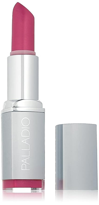 Palladio Herbal Lipstick, Rich Pigmented and Creamy Lipstick, Infused with Aloe Vera, Chamomile & Ginseng, Prevents Lips from Drying, Combats Fine Lines, Long Lasting Lipstick, Silver Rose