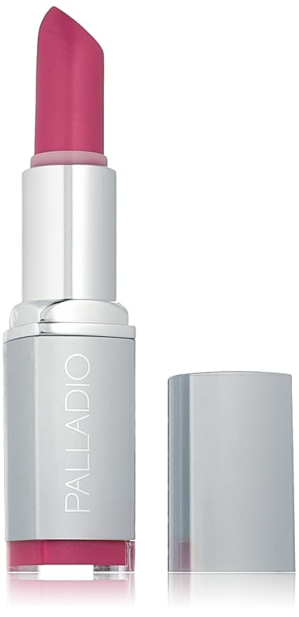 Palladio Herbal Lipstick, Rich Pigmented and Creamy Lipstick, Infused with Aloe Vera, Chamomile & Ginseng, Prevents Lips from Drying, Combats Fine Lines, Long Lasting Lipstick, Silver Rose