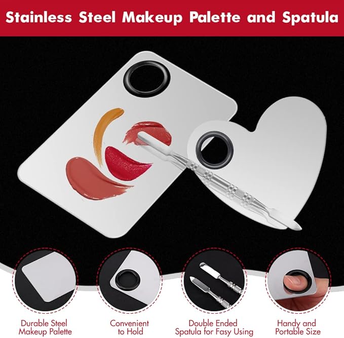 Makeup Palette Lipstick Applicator with Spatula Lip Gloss
