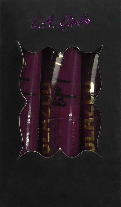 L.A. Girl Glazed Lip Paint, Tempt, 0.4 Ounce Girl