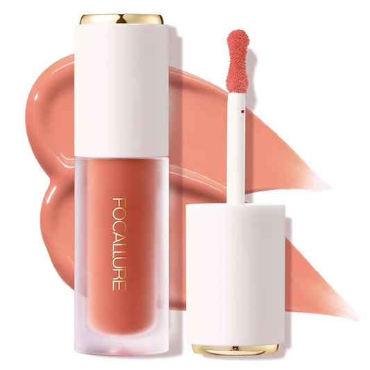 FOCALLURE Silky Cream Liquid Blush,Leaving a Matte Dewy