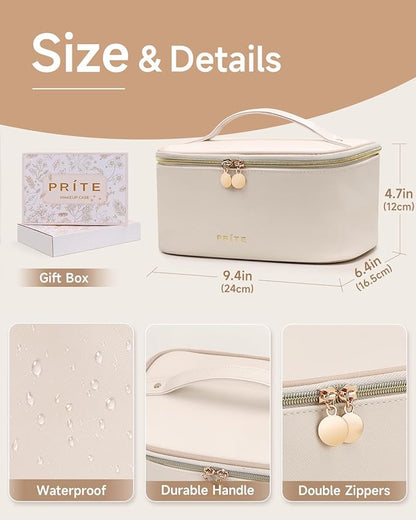Prite makeup bag, large capacity