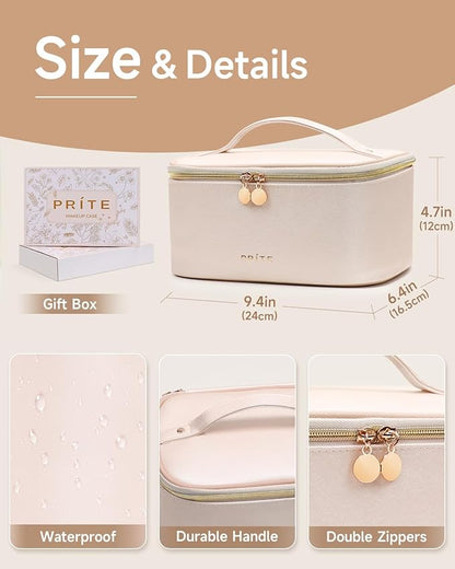 Prite makeup bag, large capacity