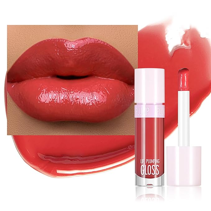 Plumping Lip Gloss for Women Glossy Liquid Lipstick Plumping