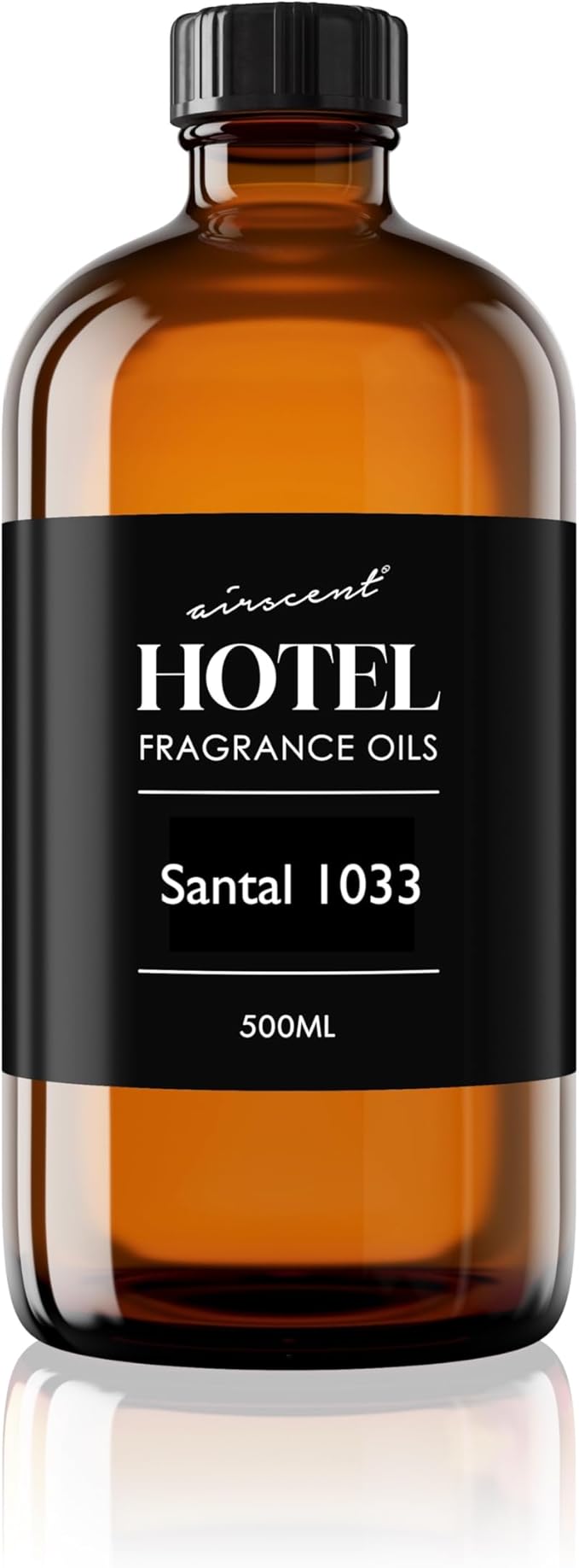 AirScent Santal Diffuser Oil No. 1033 - Santal-33 Inspired Perfume Dupe - Premium Fragrance Oil Blend for Ultrasonic and Waterless Diffusers and Crafting - 500 mL, 16.9 fl oz Glass Bottle