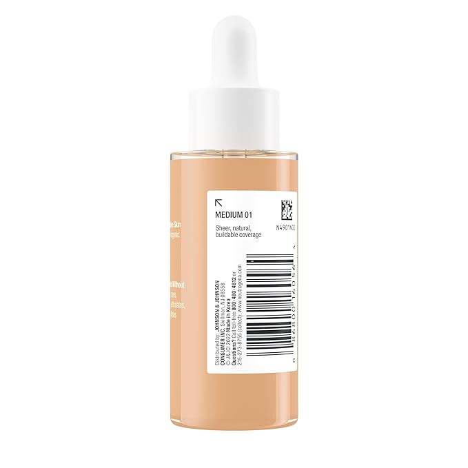 Neutrogena Healthy Skin Sensitive Skin Serum Foundation with Medium 01, 1 oz