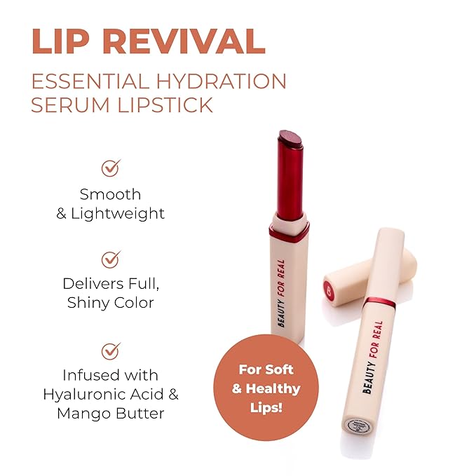 Beauty For Real Lip Revival Essential Hydration Serum Lightweight