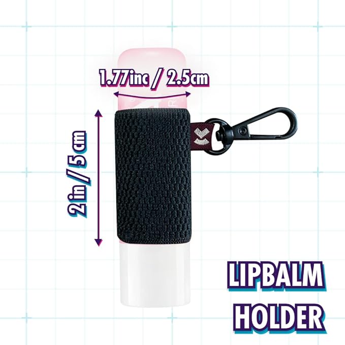 LipBalm Holder with Keychain, Lipstick Holder