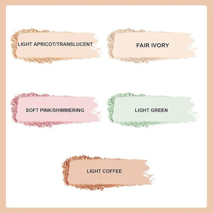 Setting Powder Lightweight Loose Powder Finishing Powder Long-Lasting (Light Coffee/Natural) 0.28 Oz