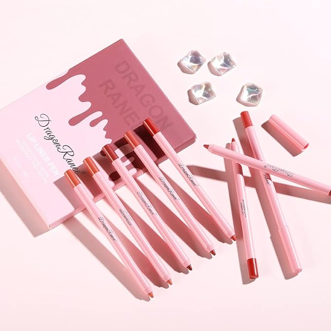 Dulele High Pigmented Matte Lip Liner Set, 12 High