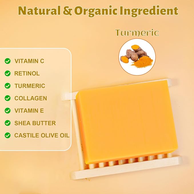 Handmade Turmeric Soap Bar & Turmeric
