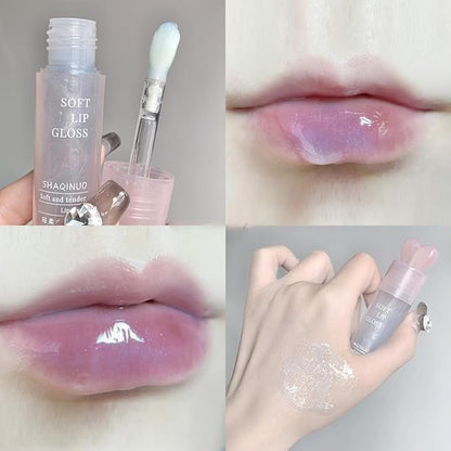 Dulele 6 PCS Hydrating Shimmer Lip Gloss Set, Hydrating