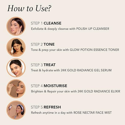 Quick Glow Kit, Hydrating Essence Toner,