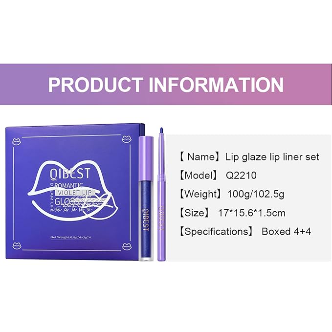 Matte Lip Gloss Sets, 4 Colors Halloween Makeup Gloss