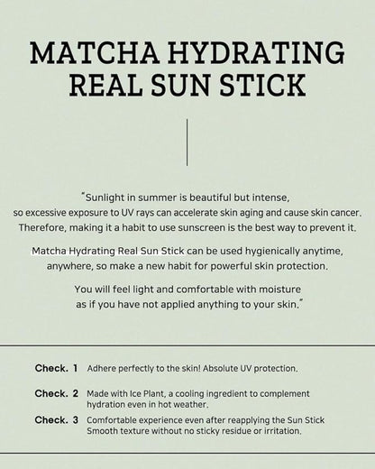 Matcha Hydrating Real Sun Stick 21g