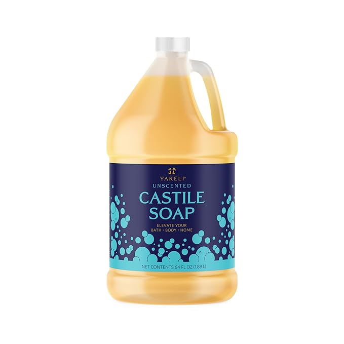Pure Castile Liquid Soap, Unscented,