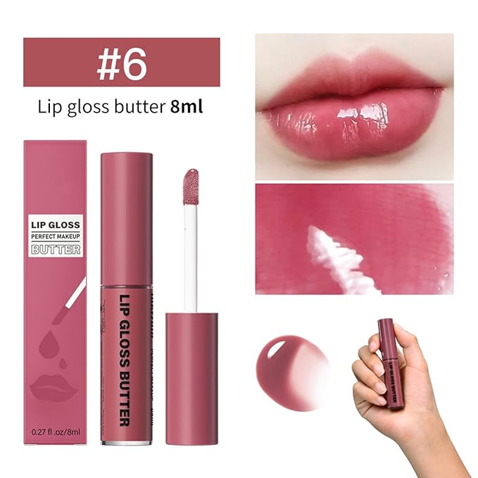 MAEPEOR Butter Lip Gloss 13 Colors Moisturizing Non-Sticky Gloss