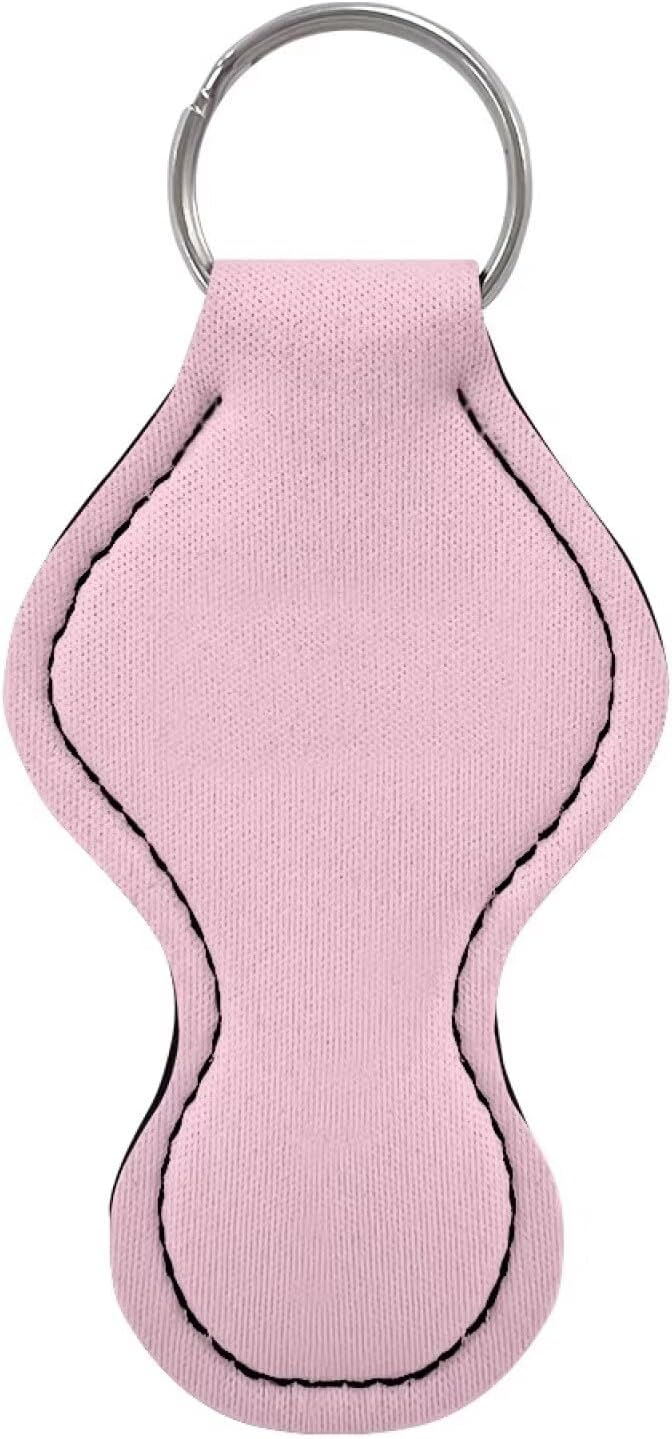 Chapstick Holder Keychain for Lipstick Lip Girls