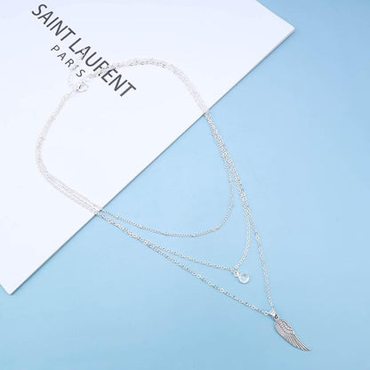 Bohemia Layered Crystal Choker Necklace Angel