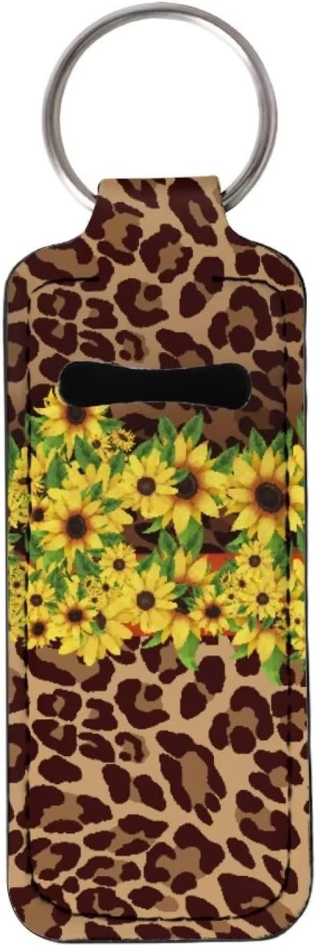 Cheetah Leopard Sunflower Print Lipstick Holder Girls