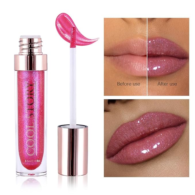 GECOMO Colorful Explosive Pearlescent Lip Gloss