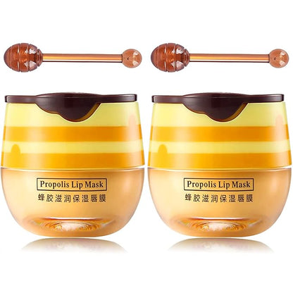 Bee Lip Mask Balm Honey Pot, Lines