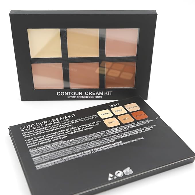6 color Contour Cream Kit foundation mattle Sculpt