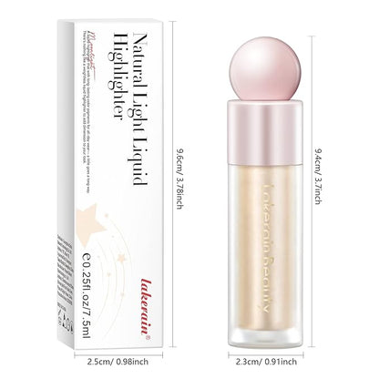 Liquid Highlighter Makeup, Natural Silky Shimmer Finish Liquid Gold Shimmer)