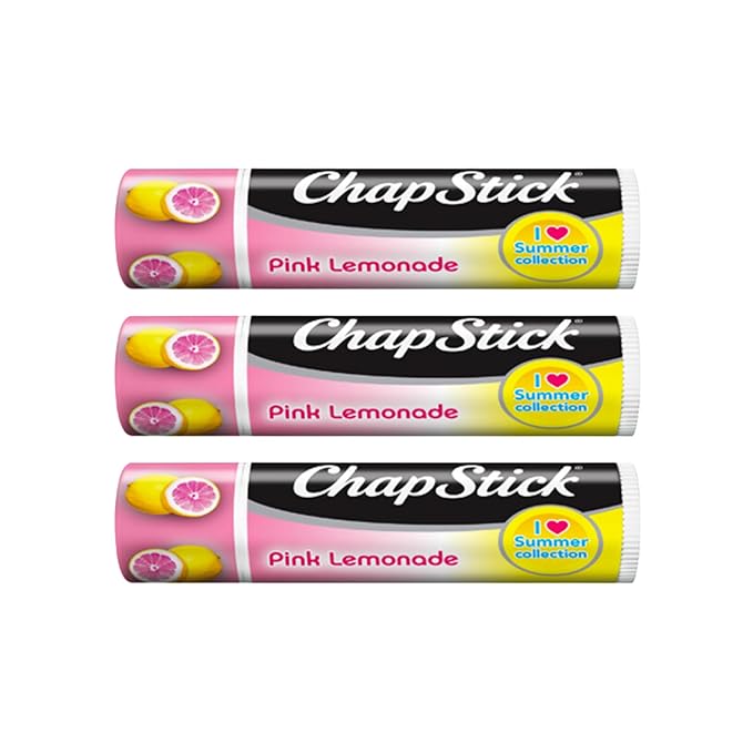 Pink Lemonade Chapstick 3-Pack. Includes Bonus Bundle