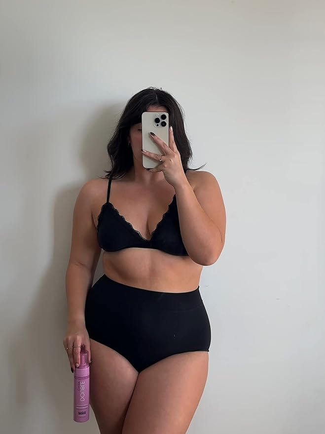 MineTan Double Dark Self Tanner Mousse - Clean Sunless Tanner For An Iconic Beach Bronze & Glowing Skin Finish, Body and Face Tanner, No Fake Tan Smell, Coconut Scented Self Tan, 200ml