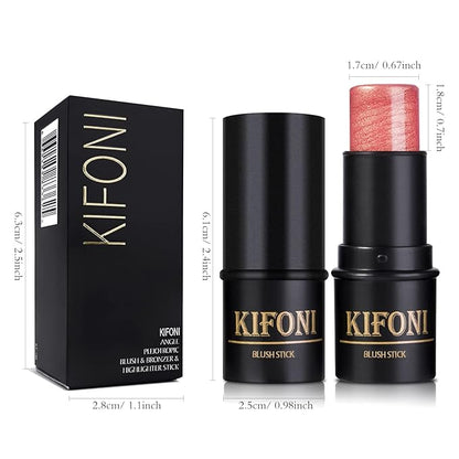 2 Pcs Cream Blush Stick Makeup Kit, Natural
