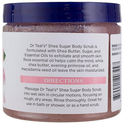 Dr. Teal's Shea Sugar Scrub Rose