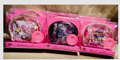 Glam Cosmetic Accessory Kit - 50 items (Black