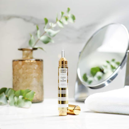 James Read Gradual Tan - Click & Glow Tan Drops 15ml, On-the-Go, Daily, Custom Tanning Booster & Extender, Easy to apply, Travel friendly, Vitamin E, Aloe Vera, Hyaluronic Acid, For all skin tones