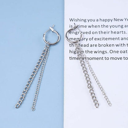 Vintage Layered Chain Dangle Earrings Long