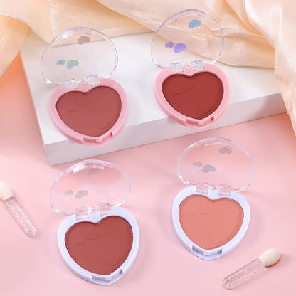 Boobeen Powder Blush Matte Pressed Blush Palette, Highly