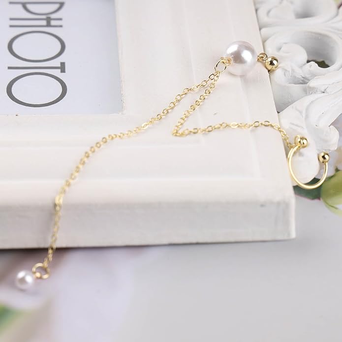Vintage Long Pearl Drop Earrings Pearl