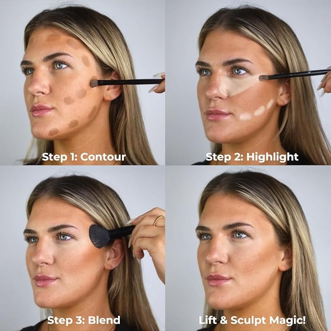 W7 Lift & Sculpt Cream Contour Kit - Instructions Included