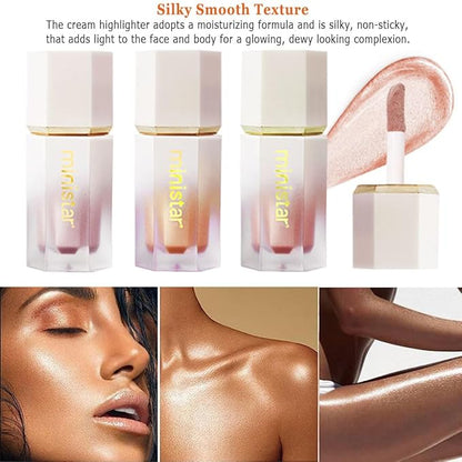 Liquid Highlighter Makeup, Long Lasting Liquid Luminizer for