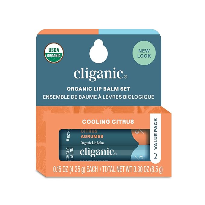 Cliganic Organic Lip Balm 2 pack
