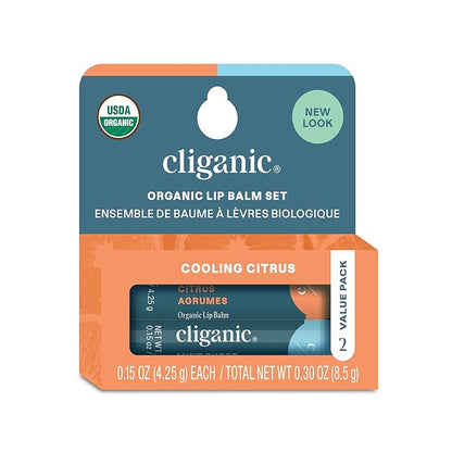 Cliganic Organic Lip Balm 2 pack