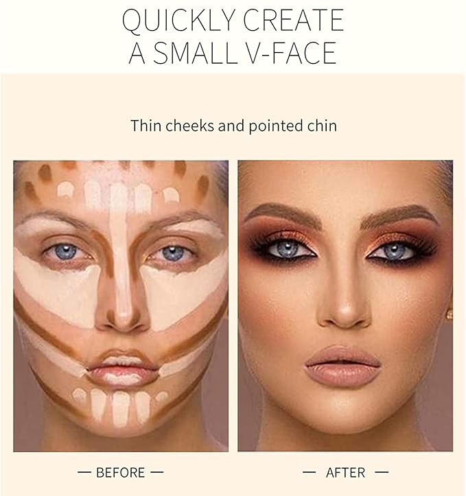 Double-End Contour Highlighter Stick, Contour Stick,Face Highlighter, Contour