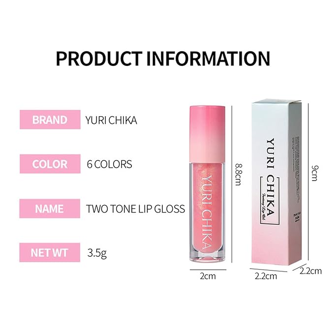Shimmer Glitter Lip Gloss Oil,6 Color Hydrating Sparkly Lipstick,Non-Sticky Fresh Texture Lip Oil,Long Lasting Moisturizing Lip Makeup (01/02/03)