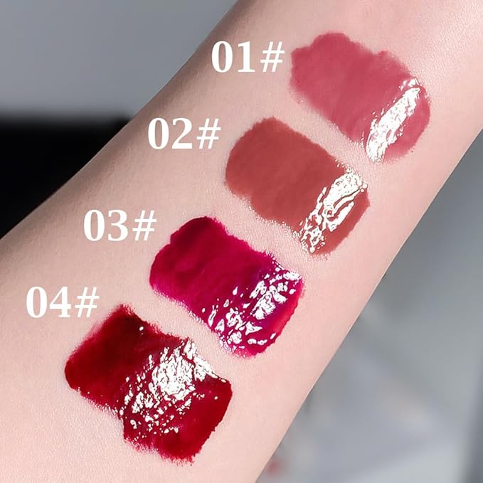 Moisturizing Solid Lipstick Non Sticky Lipstick, Moisturizing Lipstick Glossy Tinted Lip Balm,Long Lasting Non-Stick Lip Gloss Cute Makeup,High-gloss for Plumper Looking Lips,Vegan,Bronzed Glow (02#)