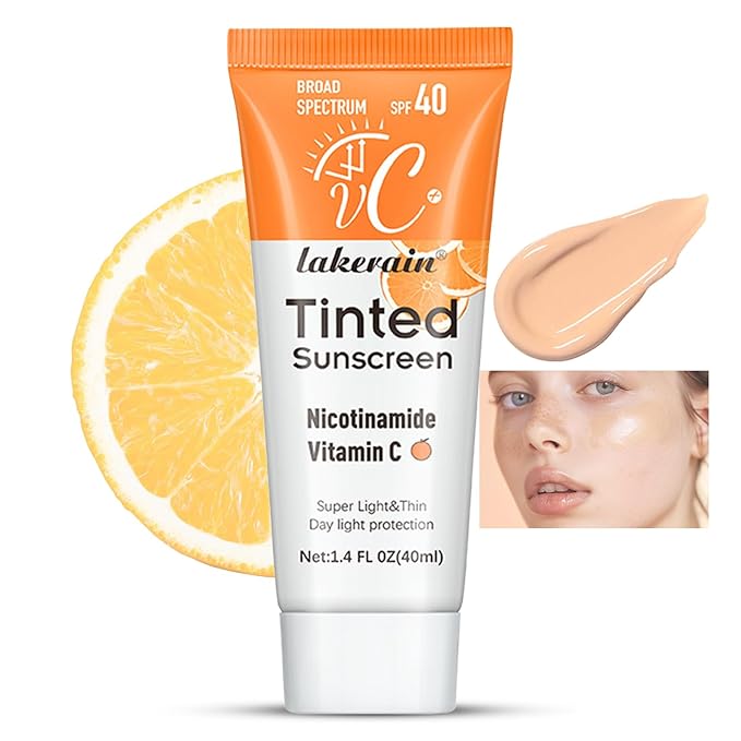 Restore Tint-ed-Face Sunscreen SPF 40丨Hydrating Sunscreen for Face with Vitamin C丨Facial Sunscreen Moisturizing Lightweight, No Sticky Travel Size Long Lasting Protection Face and All Body 1.4 Fl Oz