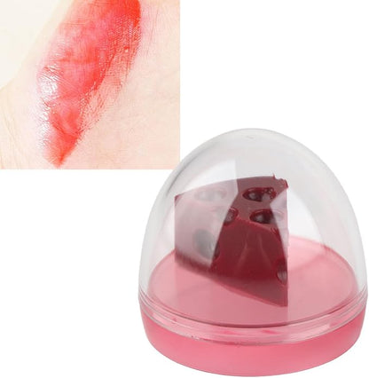 Cheese Shaped Lip Balm, Moisturizing Nourishing 0.3oz(01)