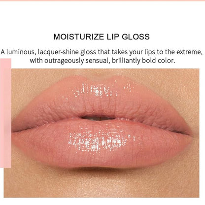 Lip Gloss Moisturizing Glossy Finish All-Day Wear Gloss Lip