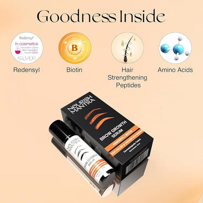 Nourish Mantra Eyebrow Growth Serum 10 ml and Ratrani Moroccan Lava Face Wash 100 ml