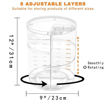 Rotating makeup organizer, diy 8